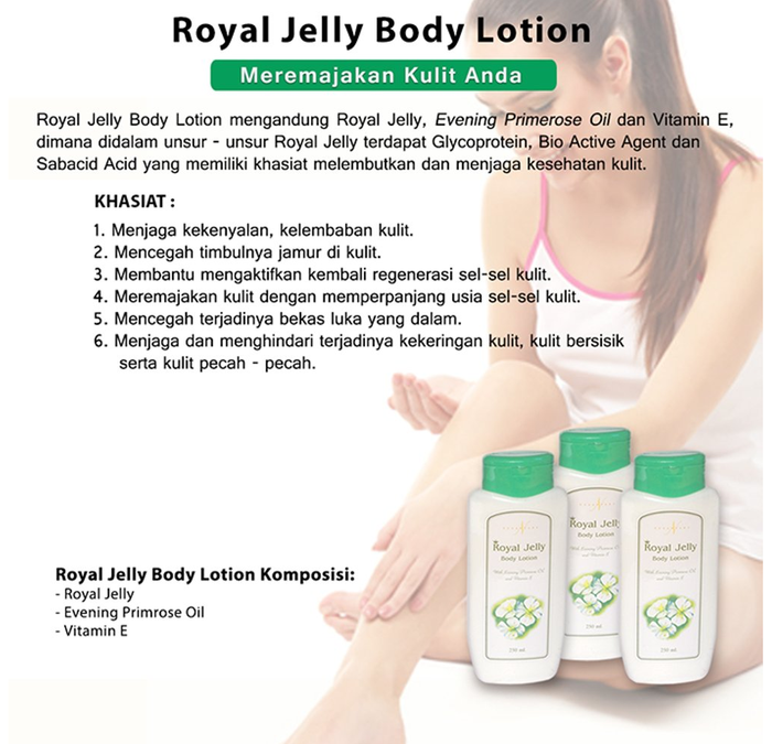Royal Jelly Body Lotion Ratu Nusantara